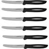 KASANOVA Set 6 coltelli Bistecca Manico Nero