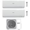 Hec by Haier Climatizzatore Dual Split Serie Tide R 9+12 2HEC50RECO-OUM Inverter Wi-Fi R-32 Classe A++ ,