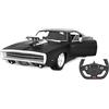 JAMARA 402117 Dodge Charger R/T 1970 1:16 2,4 GHz Porta con Licenza Ufficiale, Interno Dettagliato, verniciatura Fedele all'originale, Auto radiocomandata, Nero