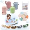 JIDAYOEU Giochi Bagnetto, 15 Pezzi Giocattoli da Bagno per Bambini