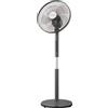 Be Cool Ventilatore a piantana BC18ST2505 con telecomando, 3 livelli di velocità, timer, oscillazione, altezza regolabile, silenzioso (55 dB), per casa e ufficio, grigio