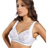 Spiman Reggiseno Non Imbottito Senza Ferretto Coppa B Reggipetto in Cotone con Abbondante Pizzo Fino a Taglia 7° Bianco Nero Made in Italy (Bianco, 6°)