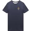 Aeronautica Militare T-Shirt Uomo TS2391 Tshirt Girocollo Frecce Tricolori (IT, Testo, L, Regular, Regular, Blu Navy)