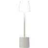 PYRAMIDEA Lampada Acrilica da Tavolo Senza Fili Ricaricabile con Presa USB, 3 Luci Led Diversa Intensità LRP09AC