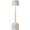 PYRAMIDEA Lampada Bianca da Tavolo Senza Fili Ricaricabile con Presa USB, 3 Luci Led Diversa Intensità LRP10B