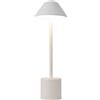 PYRAMIDEA Lampada Bianca da Tavolo Senza Fili Ricaricabile con Presa USB, 3 Luci Led Diversa Intensità LRP12B