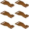 Bricoleva.it Ganci Intermedi per Tapparelle - Gancio per Avvolgibili, Adatto a Tapparelle in Legno, Fissaggio Resistente e Facile da Installare (Intermedi, 6 pezzi)