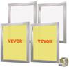 VEVOR Kit di Telaio per Stampa Serigrafica in Lega di Alluminio 50,8 x 61 cm 355 Maglie Pulizia Facile, Telaio Serigrafico 4 Pezzi per Macchina di Stampa Serigrafica Spessore 2,5cm Quantità Maglie 355