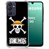 Cokitec Cover rinforzata per Samsung Galaxy A16 5G Manga One Piece con teschio