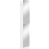 kleankin Mobile colonne bagno girevole con specchio 6 ripiani 36 x 36 x 171 cm bianco