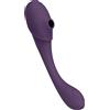 Vive Mirai Double Ended Pulse Wave & Air Wave Bendable Vibrator Purple