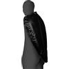 Ouch! Zip-Up Full Arm & Shoulder Sleeve Restraint Black