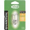 Quantum Energy Magneti Marelli P21W lampadina singola per auto LED 33SMD 12V attacco BA15s