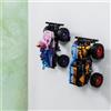 Brickify Gancio da parete compatibile con Lego Monster Jam Series, prodotto nel Regno Unito, auto non incluse