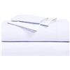 Royal Hotel Bedding Abripedic, lenzuola in percalle croccanti, 300 fili, 5 pezzi, 100% cotone, tasca profonda fino a 45 cm, colore: bianco