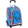 Maricart | Zaino Trolley Scuola Elementare per Bambini 34,5x21x45 cm con Ruote in Gomma Zainetto da Bambino - Spiderman