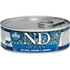 Farmina N&D Cat Ocean per Gatti da 80 gr Gusto Sea Bass Sardine e Gamberetti