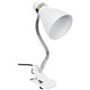 BEL AIR HOME - Lampada Flexo con Pinza da Scrivania Sicion 1xE27, Ideale per Studiare e Lavorare Senza Fatica agli Occhi (BIANCO)