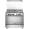 DE LONGHI DEMX 96 SG CUCINA 90X60 5 FUOCHI A GAS FORNO ELETTRICO COLORE INOX - DEMX96SG