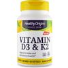Healthy Origins Vitamin D3 & K2, 50mcg/200mcg - 60 Softgels - Vitamine D3 e K2