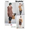 Simplicity Pattern 8186 Misses 'Dottie Angel Frock: Wrap & Slip Dress, Bianco
