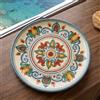 Ceramiche Sofia Stand Piatto Ornamentale in Ceramica di Caltagirone Ø 35/45 cm — Decoro Sicily - 40 cm / Decoro Sicily