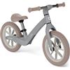 Kikka Boo KikkaBoo Bicicletta Senza Pedali 3 Anni LANSER, Bici Senza Pedali 3-6 Anni, Pronta All'uso, Facile da Guidare e Trasportare, Aiuta l'equilibrio, Cresce Con il Bambino, Grigio