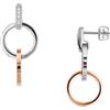 Tommy Hilfiger Jewelry Orecchini Pendenti da Donna in Acciaio Inossidabile con Cristalli - 2780084