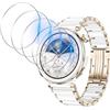 Funrae Pellicola Protettiva per Huawei Watch GT5 GT 5 Pro 42MM, [4 Pezzi] 2.5D Proteggi Schermo in Vetro Temperato Copertura Completa Anti Graffio Senza Bolle HD Protezione Film - Transparente