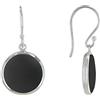 Schmuck Les Poulettes LES POULETTES BIJOUX - Orecchini in Argento 925 Disco Madreperla - Nero