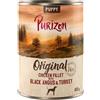 Purizon Confezione prova! Purizon Crocchette, Alimenti umidi e Snack per cane - 400 g umido Puppy Black Angus con tacchino