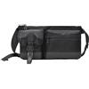 NOVELTY Borsa a Tracolla Uomo Crossbody in Nylon Nero Waterproof con Trama Carbonio - Stile Urban Tech con Tasche Multiple e Fibbia - Borsa Casual per Viaggi, Lavoro e Tempo Libero