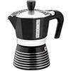 Pedrini Infinity Caffettiera Alluminio1 tazza, glitterata colore antracite