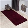 Lavish Home Tappeto da Bagno in Cotone Felpato, 100% Cotone, 61 x 152 cm, Reversibile, Morbido, Assorbente e Lavabile in Lavatrice (Bordeaux)