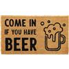 Comart - Zerbino Gag in Cocco - 40x70 cm - Tappetino Simpatico con Scritte Divertenti - per Ingresso Esterno e Interno - Fondo Antiscivolo - Pulizia Facile - Arredo e Regali Casa - Have a Beer