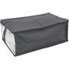 Ordinett Custodia coperte Grey | Grigio | 40x60x25 cm | Lato trasparente
