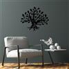 Wallity Hanah Home Elegante accessorio decorativo da parete in metallo nero, 70 x 61 cm, 100% metallo (spessore 1,5 mm), facile da montare, perfetto per arredamento moderno