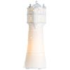 Gilde Lampada decorativa da tavolo a forma di faro, in porcellana, decorazione marittima, altezza 35 cm