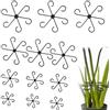 TRLREQ Set di 12 supporti per piante rampicanti con gancio a traliccio, accessori da giardino riutilizzabili