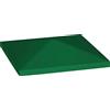 Outsunny Copertura per Gazebo da Giardino 3x3 m in Tessuto Oxford 600D con Fori di Drenaggio, Verde