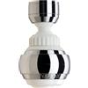 Siroflex 2525/50S Saturn Rompigetto Aeratore Doccetta Rubinetto Cucina Made in Italy Cromato Bianco | Aeratore Rubinetto Con Prolunga Snodabile | Areatore Per Rubinetti Con Risparmio Idrico E Filtro