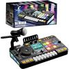 RATSTONE Console DJ Portatile con Mixer e Bluetooth, Stazione con Microfono Regolabile e Effetto di Luce Gradiente - Adatto a Bambini da 6 a 12 Anni e Principianti