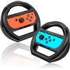 Shadowin Confezione da 2 volanti compatibili con Nintendo Switch e OLED Joy-Cons, Switch Racing Wheels Joycon Controller Accessori per Mario Kart 8 Deluxe (Nero)