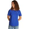 Tommy Hilfiger Donna T-Shirt Maniche Corte Contrast Flag Tee con Scollo Rotondo, Rosso (Primary Red), S