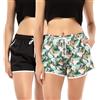 riemot 2 Paia Pantaloncini Costumi da Bagno Donna Pantaloni Corti Spiaggia Asciugatura Rapida Estivi Sportivi Shorts con Tasche Perfetti Pantaloncino Piscina per Mare Corse Palestra‌, M