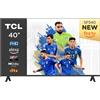 TCL 40SF540 TV 40 Full HD HDR e HLG Fire TV Dolby Audio DTS Virtual X Design Bezel