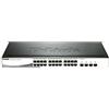 D-Link Switch D-Link DGS-1210-24/E 20 p 10 / 100 / 1000 Mbps 4 x SFP Nero