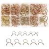 Rybtd 100 Pezzi Fascette Stringitubo a Molla per Tubo del Carburante M5-14 Morsetto a Molla a Doppio Filo，Clip per Tubo Flessibile per Tubo Benzina、Tubo del Carburante