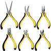 QWORK® Set di 6 Mini Pinze per Gioielli e Filo Metallico, Impugnature Ergonomiche, 125 mm (4,5 Pollici)