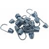 Kombi 20 Ganci Acciaio Corda Elastica Fune 8 mm Nautica Telone Estensibile Moschettone, Gancio in Acciaio Corda Fune Elastica 20 pezzi